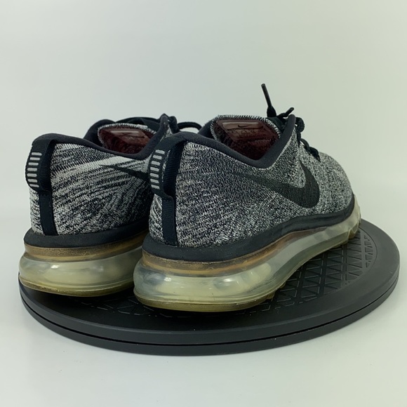 Nike Flyknit Air Max ‘Oreo’ Athletic Running Shoes 620469-105 Men’s Size 8.5 - Picture 6 of 13